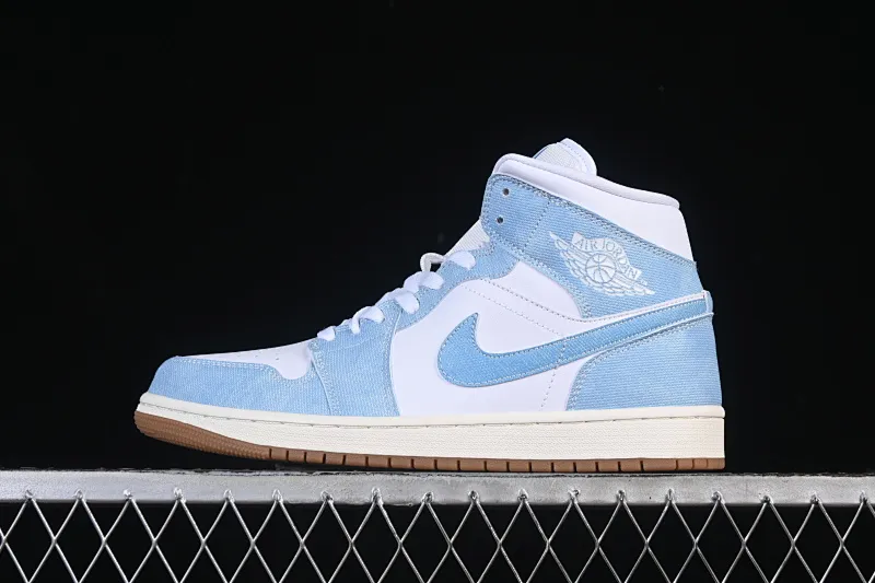All Categories Air Jordan Jordan Series Basketball Shoes Air Jordan 1 Mid Air Jordan 1 Mid "Denim" AJ1 Joe 1 Retro Denim Blue China Cultural Leisure Sneakers HQ2005-100